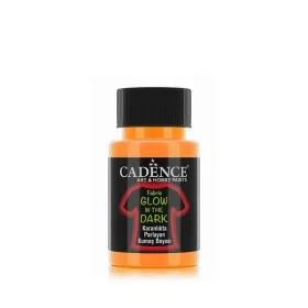 Turuncu Cadence Karanlıkta Parlayan Kumaş Boyası 50ML